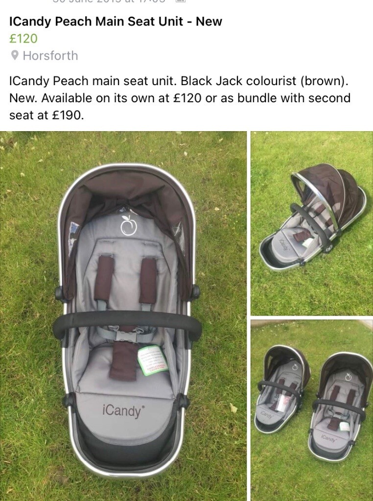 icandy peach main seat unit